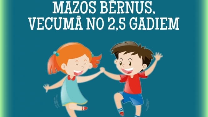 Iepazīšanās nodarbība Kandavas Deju skolā pašiem mazākajiem
