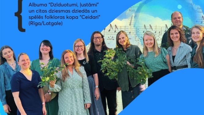 Folkloras kopas “Ceidari” koncerts un jaunā diska “Dzīduotumi, ļustātumi” prezentācija