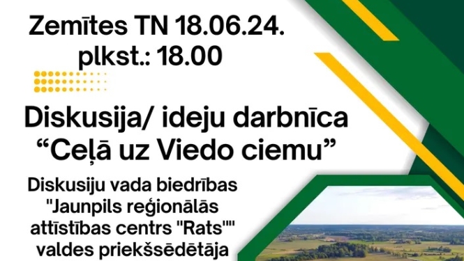 Diskusija/ ideju darbnīca “Ceļā uz Viedo ciemu” 