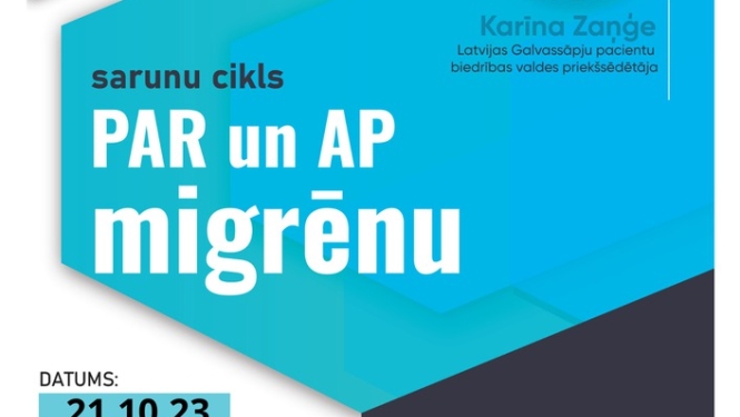 Sarunu seminārs “PAR un AP Migrēnu un galvassāpēm"