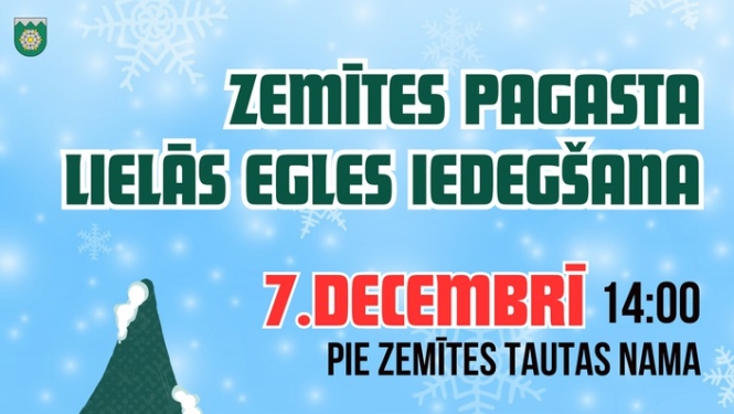 Zemītes pagasta lielās egles iedegšana
