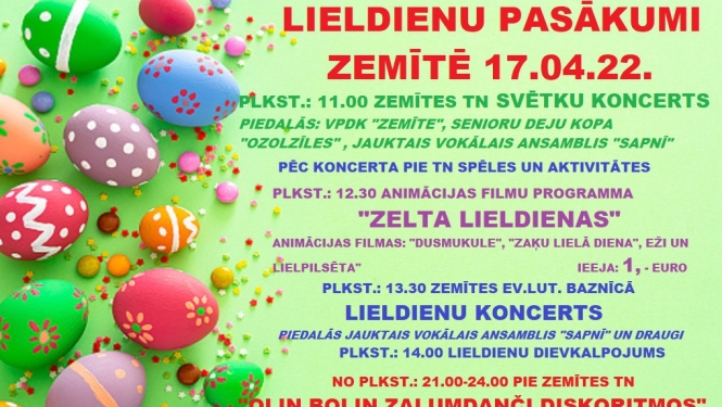 Lieldienu pasākumi Zemītē