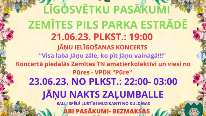 Līgosvētku pasākumi Zemītē