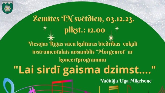 1. Adventes ieskaņas koncerts "Lai sirdī gaisma dzimst...."