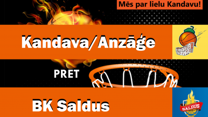 Ramirent Nacionālā basketbola līga: Kandava/Anzāģe - BK Saldus