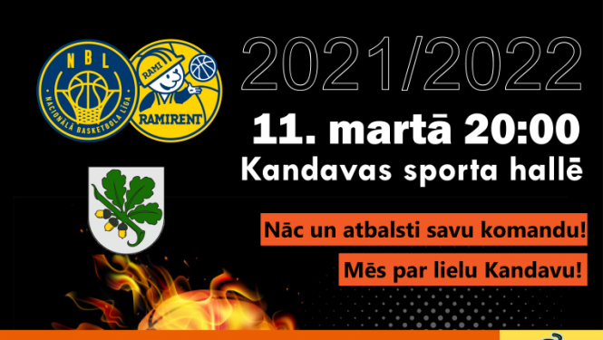 Ramirent Nacionālā basketbola līga: Kandava/Anzāģe - BK Jelgava