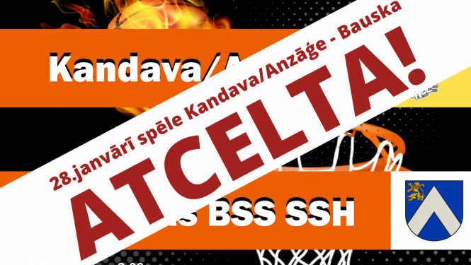 ATCELTA Ramirent Nacionālā basketbola līgas spēle starp Kandava/Anzāģe - Bauska