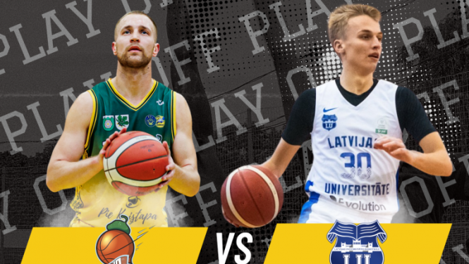 Nacionālās basketbola līgas “play-off” spēle "Kandava/Anzāģe" pret "LU/BS Rīga"