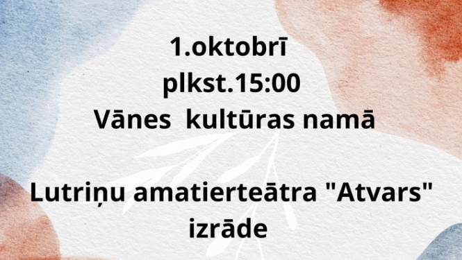 Lutriņu amatierteātra "Atvars" izrāde - M.Horna "Brangais ķēriens"