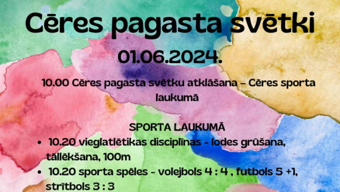 Cēres pagasta svētki 2024