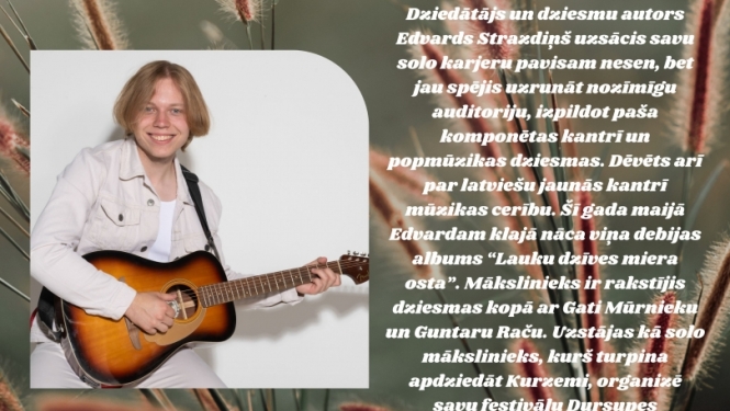 Edvarda Strazdiņa koncerts “Dziesma par Kurzemi”
