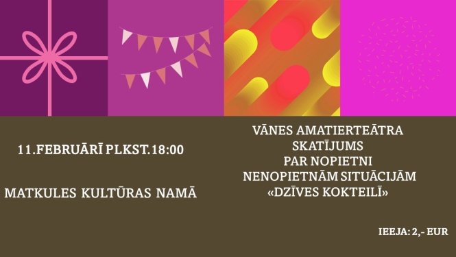 Vānes amatierteātra viesizrāde "Dzīves kokteilī"