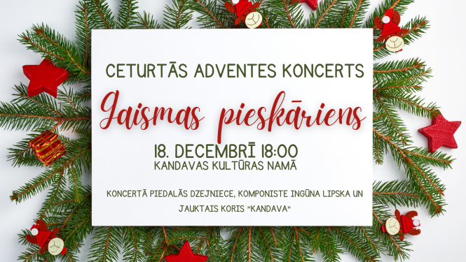 Ceturtās Adventes koncerts "Gaismas pieskāriens"