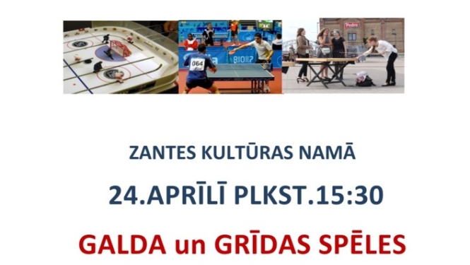 Galda un grīdas spēļu pēcpusdiena