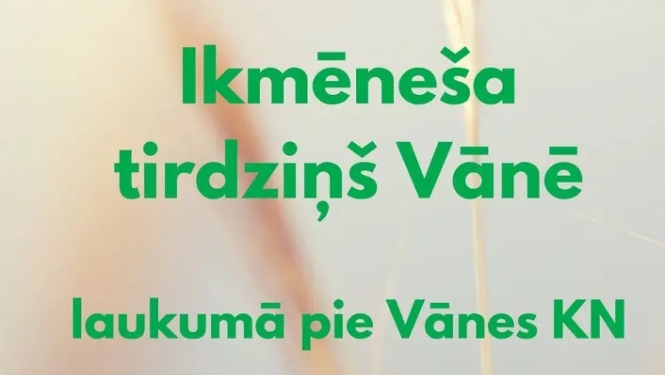 Ikmēneša tirdziņš Vānē