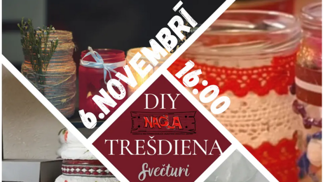 DIY trešdiena - Patriotiskie svečturi
