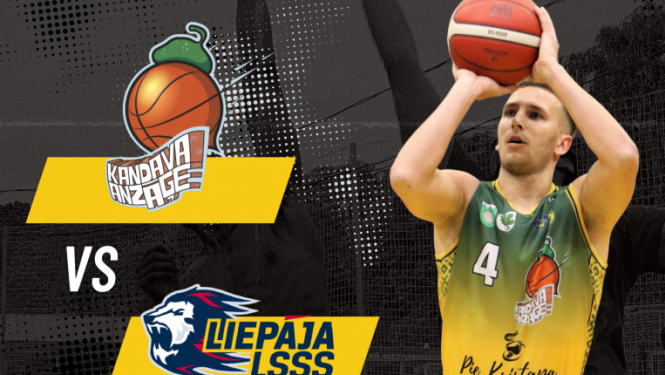 Ramirent Nacionālās basketbola līgas spēle: Kandava/Anzāģe - Liepāja LSSS