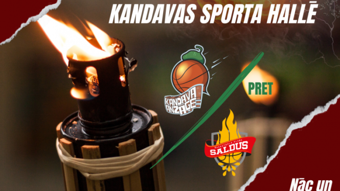 Ramirent Nacionālās basketbola līgas spēle: Kandava/Anzāģe - BK Saldus
