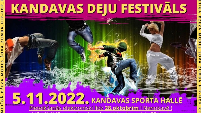 Latvijas mūsdienu radošais deju grupu konkurss „KANDAVAS DEJU FESTIVĀLS 2022”