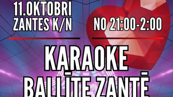 Karaoke ballīte Zantē