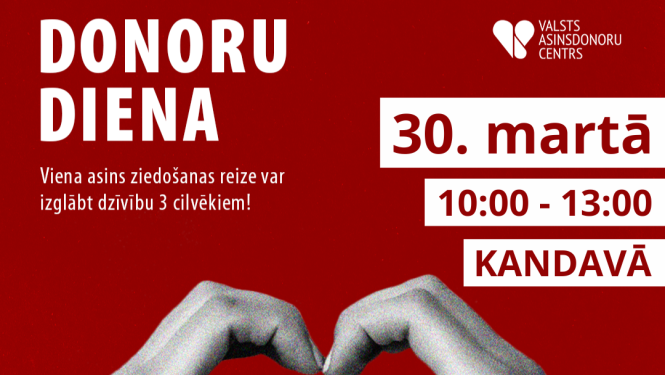 Donoru diena Kandavā 30. martā
