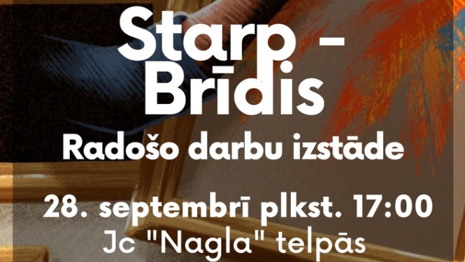 Jauniešu radošo darbu izstādes "Starpbrīdis" atklāšana