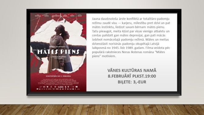 Spēlfilma "Mātes piens"