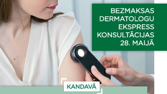 Bezmaksas dermatologu ekspress konsultācijas Kandavā