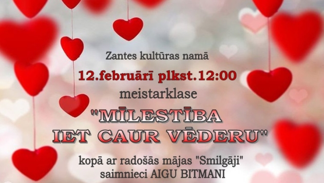 Meistarklase "Mīlestība iet caur vēderu"