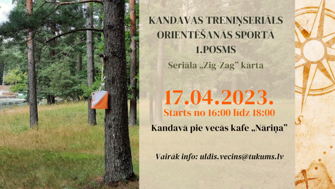 Kandavas treniņseriāls orientēšanās sportā 1.posms