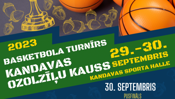 Basketbola turnīrs “Kandavas ozolzīļu kauss 2023”