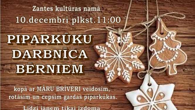 Piparkūku darbnīca bērniem