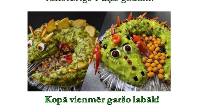Tematiskā ēdienu pēcpusdiena "Zaļā Koka Pūķa gada ēdieni"