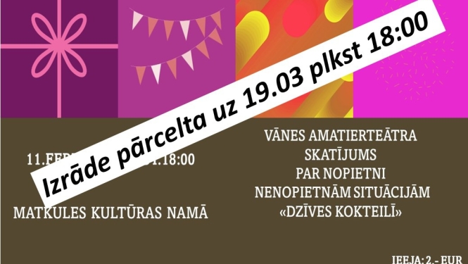 Vānes amatierteātra viesizrāde "Dzīves kokteilī"