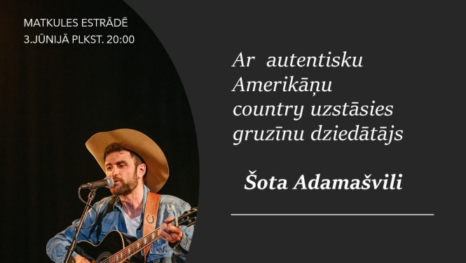Gruzīnu dziedātāja Šota Adamašvili koncerts
