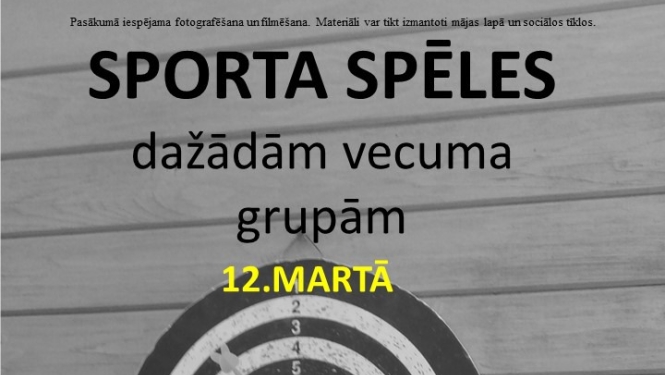 Sporta spēles dažādām vecuma grupām