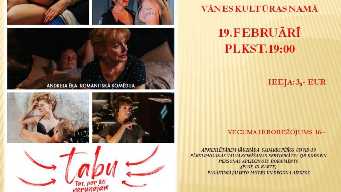Romantiska komēdija "Tabu. Tas, par ko nerunājam"
