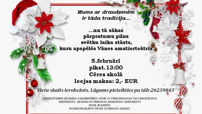Vānes amatierteātra izrāde pēc padomju laika filmas "Vieglu garu" motīviem