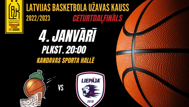 Užavas kauss: Kandava/ Anzāģe - BK Liepāja