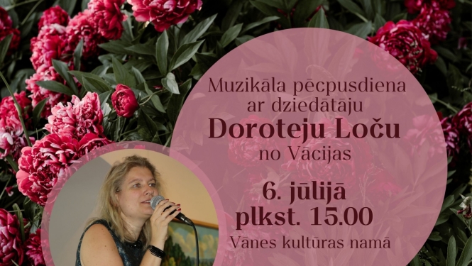 Vācu dziedātāja Doroteja Loča ar koncertu viesojas Vānē
