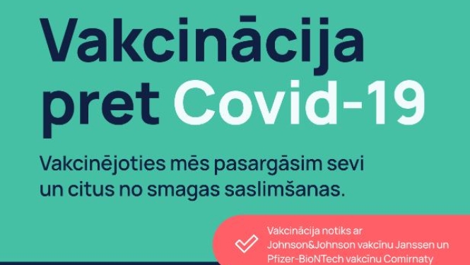 2.oktobrī Kandavā notiks izbraukuma vakcinācija pret Covid-19