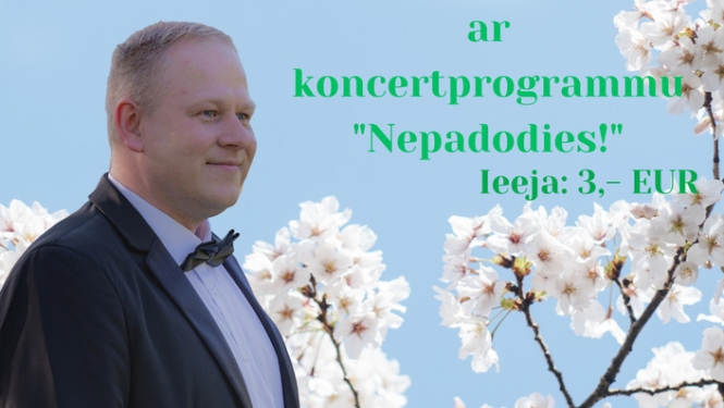 Koncerts. Sandris Dubovs "Nepadodies!"