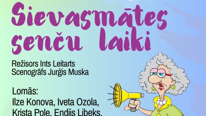 Cēres amatierteātra "Saime" izrāde Danskovīte "Sievasmātes senču laiki"