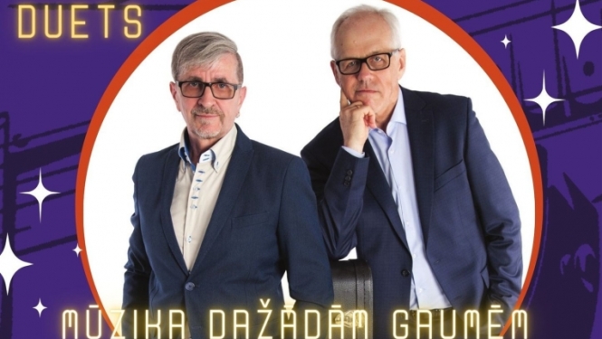 Muzikāls noskaņu vakars ar ģitāru virtuozu duetu Aivaru Hermani un Vjačeslavu Mitrohinu