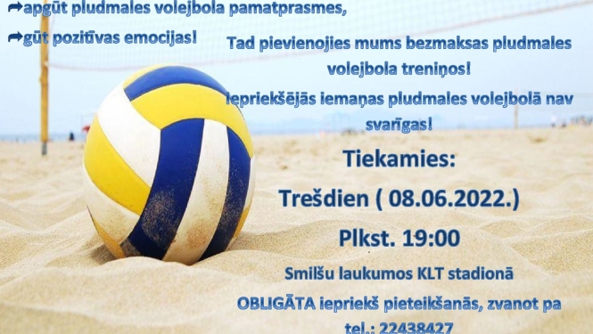 Volejbola treniņi Kandavā