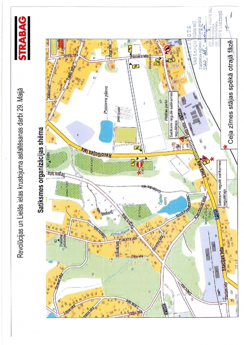 SATIKSMES ORGANIZĀCIJA asfaltēšanas darbu laikā Revolūcijas un Lielā ielā