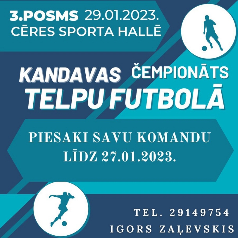 Kandavas čempionāts telpu futbolā 3. posms