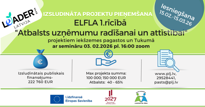 LEADER projektu konkurss