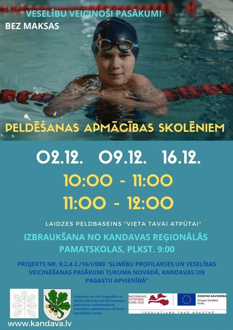 Peldēšanas apmācības skolēniem