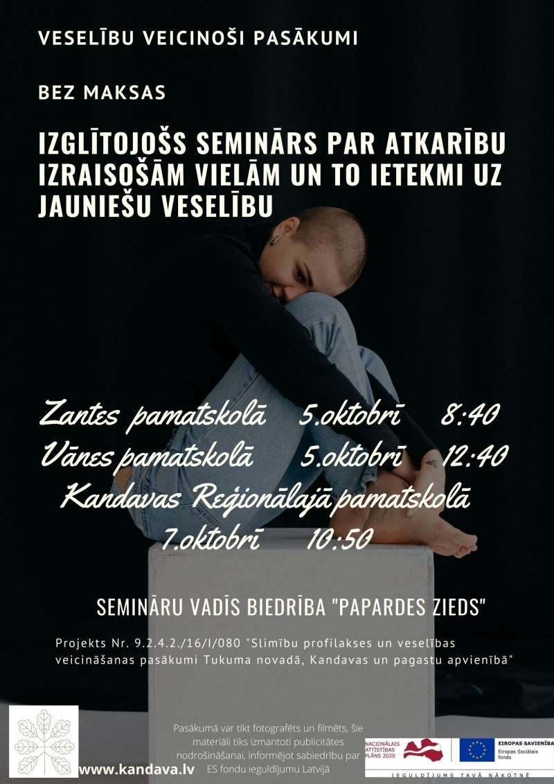 Seminārs par atkarību izraisošām vielām